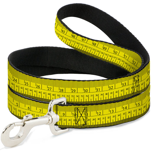 Dog Leash - Measuring Tape Yellow/Black/Red Dog Leashes Buckle-Down   