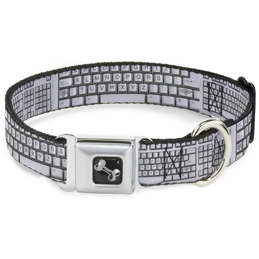 Dog Bone Seatbelt Buckle Collar - BD Keyboard Seatbelt Buckle Collars Buckle-Down   