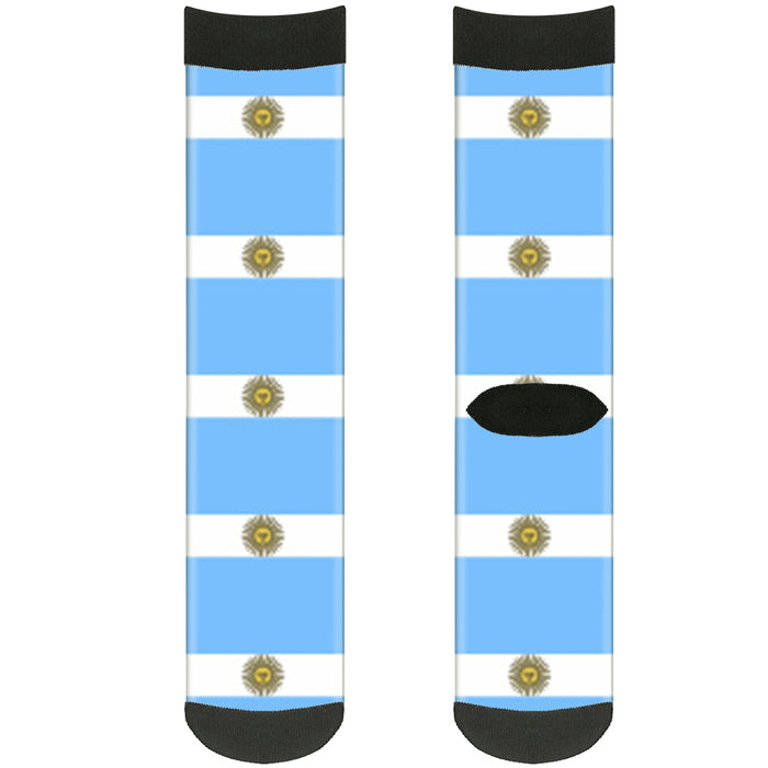 Sock Pair - Polyester - Argentina Flags - CREW Socks Buckle-Down   