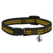 Cat Collar Breakaway - Stripe Black Gold Breakaway Cat Collars Buckle-Down   