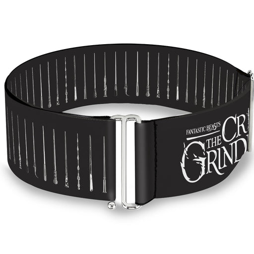 Cinch Waist Belt - FANTASTIC BEASTS THE CRIMES OF GRINDELWALD 10-Wands Charcoal White Womens Cinch Waist Belts The Wizarding World of Harry Potter   