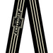 Guitar Strap - Vintage CHEVROLET Bowtie 3-Stripe Black Ivory Guitar Straps GM General Motors   