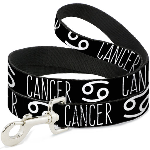 Dog Leash - Zodiac CANCER/Symbol Black/White Dog Leashes Buckle-Down   
