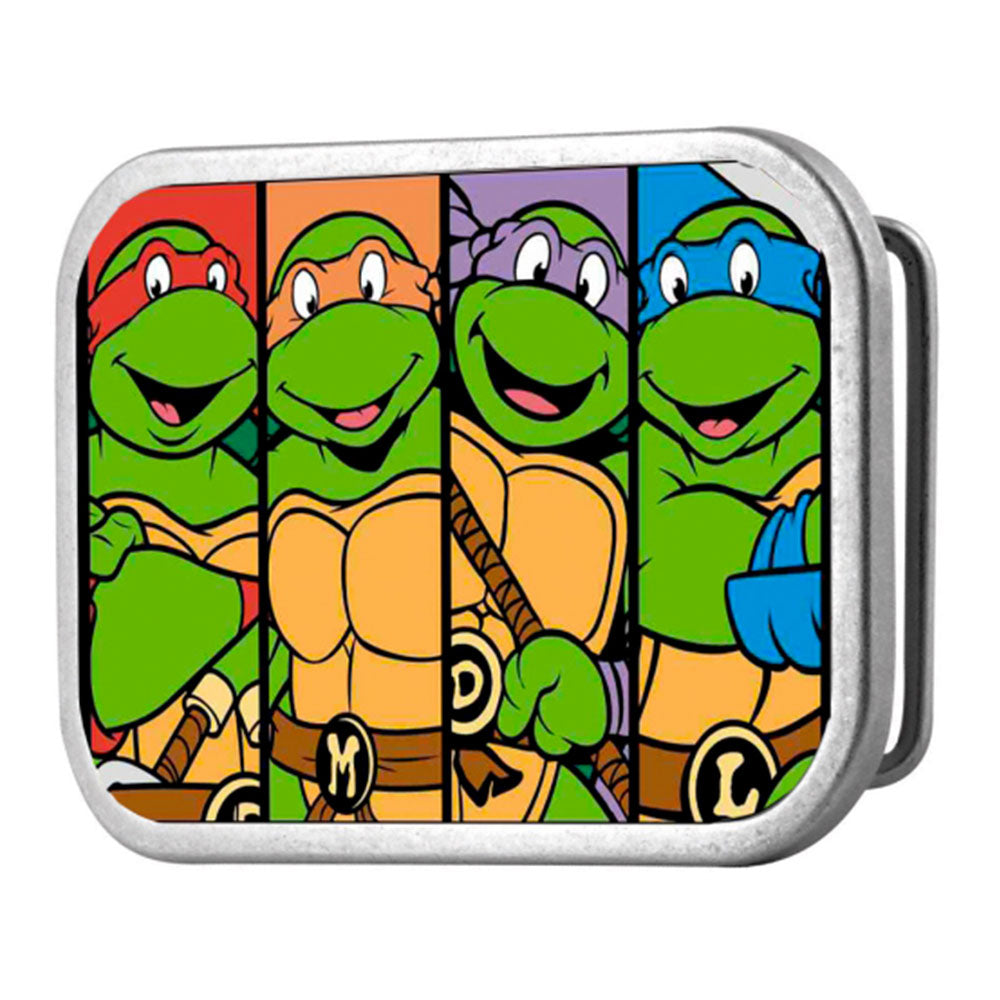 Classic TMNT Face Panels FCG Multi Color - Chrome Rock Star Buckle ...