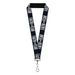 Lanyard - 1.0" - FAITH Greater Than FEAR Navy Blue White Lanyards Buckle-Down   