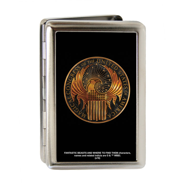 Business Card Holder - LARGE - MACUSA Seal FCG Black Golds Metal ID Cases The Wizarding World of Harry Potter Default Title  