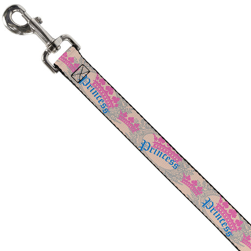 Dog Leash - Crown Princess Oval Baby Pink/Baby Blue Dog Leashes Buckle-Down   