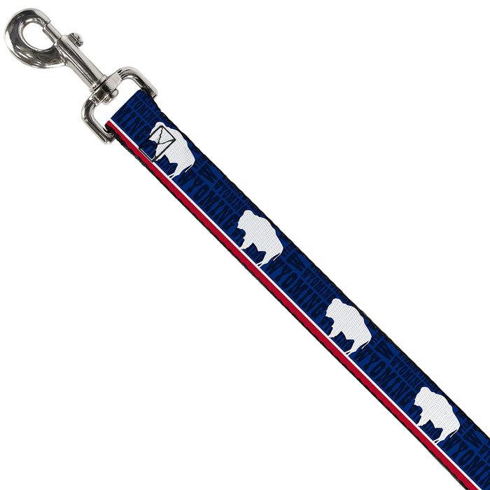 Dog Leash - Wyoming Flags/WYOMING Typography Dog Leashes Buckle-Down   