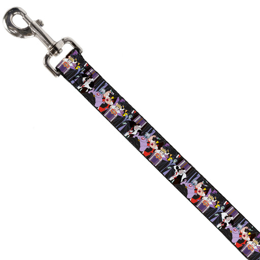 Dog Leash - 5-Disney Villains Stacked Dog Leashes Disney   