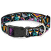 Plastic Clip Collar - Lightyear Mission Patches Collage Black/Multi Color Plastic Clip Collars Disney   