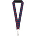 Lanyard - 1.0" - Chevron2 Red Navy Lanyards Buckle-Down   