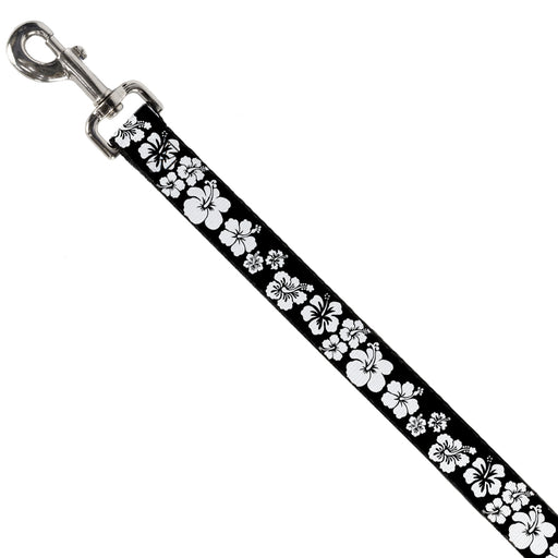 Dog Leash - Hibiscus Black/White Dog Leashes Buckle-Down   