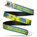 BD Wings Logo CLOSE-UP Full Color Black Silver Seatbelt Belt - CALIFORNIA REPUBLIC/Bear/Stars Silhouette Yellow/Blue Webbing Seatbelt Belts Buckle-Down   