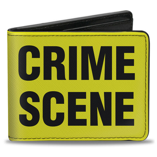 Bi-Fold Wallet - CRIME SCENE DO NOT CROSS Yellow Black Bi-Fold Wallets Buckle-Down   