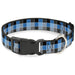 Plastic Clip Collar - Checker Mosaic Blue Plastic Clip Collars Buckle-Down   