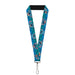 Lanyard - 1.0" - Stitch Expressions Hibiscus Collage Green-Blue Fade Lanyards Disney   