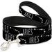 Dog Leash - Zodiac ARIES/Constellation Black/White Dog Leashes Buckle-Down   