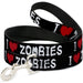 Dog Leash - I "Heart" ZOMBIES Bloody Splatter Black/White/Red Dog Leashes Buckle-Down   