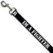 Dog Leash - I'M A FIGHTER Black/White Dog Leashes Buckle-Down   
