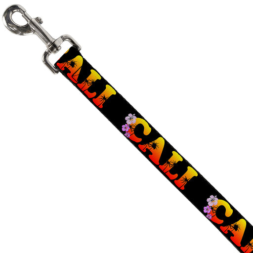 Dog Leash - CALI Tropical Black/Multi Color Dog Leashes Buckle-Down   