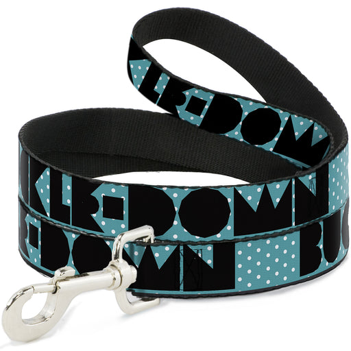 Dog Leash - BUCKLE-DOWN Shapes Dot Turquoise/White/Black Dog Leashes Buckle-Down   