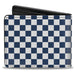 Bi-Fold Wallet - Checker Sapphire Blue White Bi-Fold Wallets Buckle-Down   