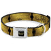 THE POLAR EXPRESS Text Logo Full Color Black/Golds Seatbelt Buckle Collar - THE POLAR EXPRESS ROUND TRIP Ticket Black/Golds Seatbelt Buckle Collars Warner Bros. Holiday Movies   
