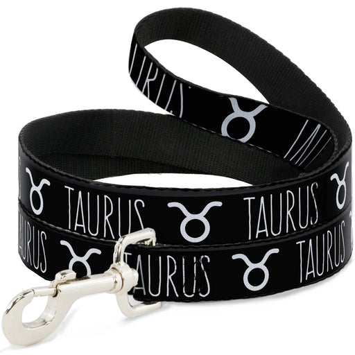 Dog Leash - Zodiac TAURUS/Symbol Black/White Dog Leashes Buckle-Down   