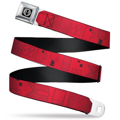 Star Wars Sith Trooper Insignia Full Color Full Color Black/White/Black Seatbelt Belt - Star Wars Sith Troopers Utility Belt Bounding Red/Black/Gray Webbing Seatbelt Belts Star Wars REGULAR - 1.5" WIDE - 24-38" LONG  