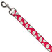 Dog Leash - Lilo & Stitch Bounding Lilo Dress Leaves Red/Ivory Dog Leashes Disney   