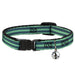 Cat Collar Breakaway - Stripes Pastel Green Olive Breakaway Cat Collars Buckle-Down   