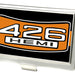 Business Card Holder - SMALL - 426 HEMI Badge Stripe FCG Black Orange White Business Card Holders Hemi   