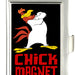 Business Card Holder - SMALL - Foghorn Leghorn CHICK MAGNET Black Red FCG Business Card Holders Looney Tunes   