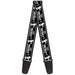Guitar Strap - Mickey Standing2 Silhouette NEED A HUG? I'M YOUR GUY Black White Guitar Straps Disney   