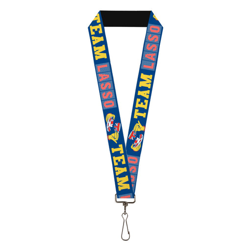 Lanyard - 1.0" - Ted Lasso TEAM LASSO Tea Time Icon Blue Yellow Red Lanyards Ted Lasso   