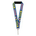 Lanyard - 1.0" - Ted Lasso TEAM LASSO Tea Time Icon Blue Yellow Red Lanyards Ted Lasso   