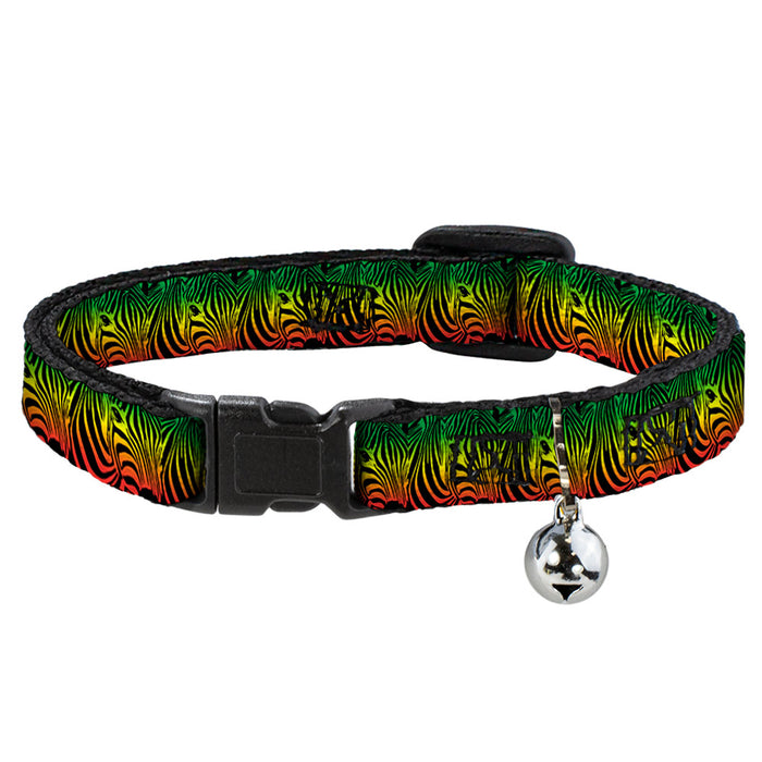 Cat Collar Breakaway - Zebra Head Rasta Breakaway Cat Collars Buckle-Down   