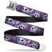 Jack Expression6 Full Color Seatbelt Belt - Jack Expressions/Ghosts in Cemetery Purples/Grays/White Webbing Seatbelt Belts Disney   