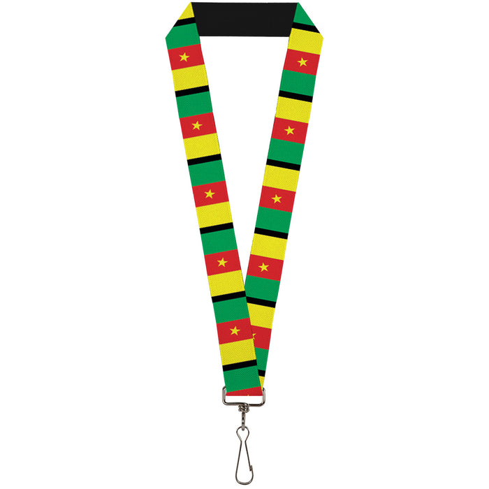 Lanyard - 1.0" - Cameroon Flags Lanyards Buckle-Down   