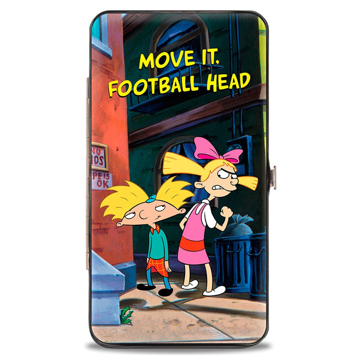 Hinged Wallet - Arnold & Helga Pose MOVE IT, FOOTBALL HEAD Hinged Wallets Nickelodeon   