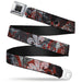 BD Wings Logo CLOSE-UP Full Color Black Silver Seatbelt Belt - Gothic 3 Webbing Seatbelt Belts Buckle-Down   