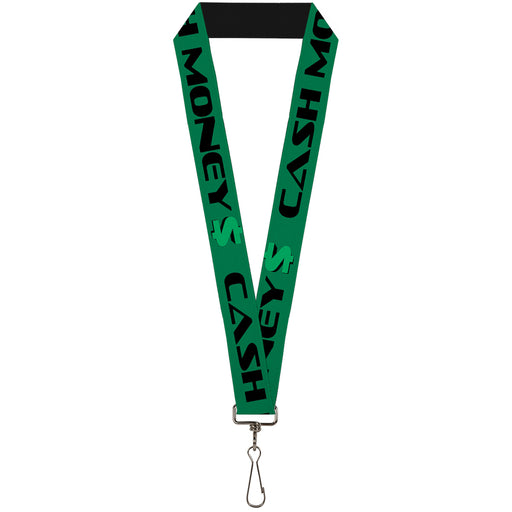 Lanyard - 1.0" - CASH MONEY $ Green Black Lanyards Buckle-Down   