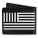 Bi-Fold Wallet - Buckle-Down BD Logo American Stripe Flag White Black Bi-Fold Wallets Buckle-Down   
