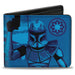 Bi-Fold Wallet - Star Wars The Clone Wars Rex CLONE CAPTAIN Pose Blues Bi-Fold Wallets Star Wars   
