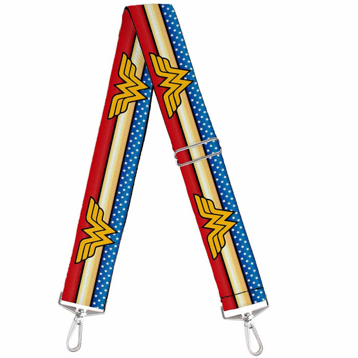 Purse Strap - Wonder Woman Logo Stripe Stars Red Gold Blue White —  Buckle-Down