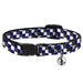 Cat Collar Breakaway - Checker Gray Purple White Breakaway Cat Collars Buckle-Down   