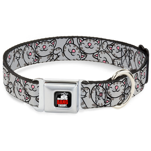 THE BIG BANG THEORY Full Color Black White Red Seatbelt Buckle Collar - Soft Kitty Poses Seatbelt Buckle Collars The Big Bang Theory   
