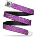 BD Wings Logo CLOSE-UP Full Color Black Silver Seatbelt Belt - Leopard Baby Pink Webbing Seatbelt Belts Buckle-Down   
