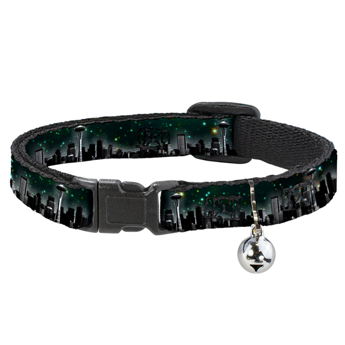 Cat Collar Breakaway - Seattle Vivid Skyline Space Dust Breakaway Cat Collars Buckle-Down   