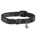 Cat Collar Breakaway - Bandana Skulls Black Silver Breakaway Cat Collars Buckle-Down   